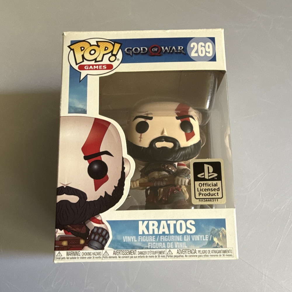 Funko Pop! Games Kratos #269 God of War Vinyl Figure Boxed Official Licensed