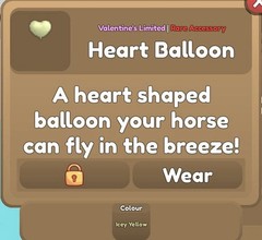 Wild Horse Islands Heart Balloon Accessory | Please Read Description