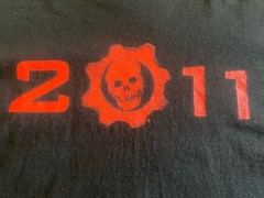GEARS OF WAR 3 2011 T-Shirt Black XLarge Red Crimson Omen GOW Pit/pit24”