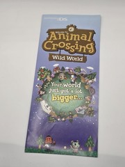 2005 Animal Crossing Wild World Nintendo DS Promo Brochure Fold Out Rare