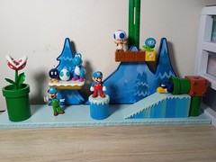2.5″ COOLIGAN Deluxe Frosted Glacier Complete Playset Super Mario Nintendo Jakks