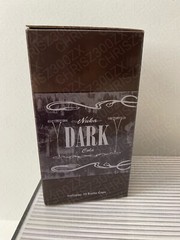 Fallout Nuka Cola Dark Glass Bottle + 10 Bottle Caps Tin Rocket Statue Figure