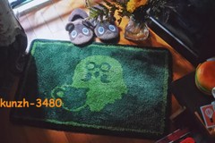 Animal Crossing Brewster Coffee Carpet Game Tufting Floor Mat Soft 80*60cm Green