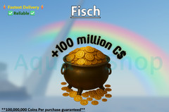 🟢🔥[FISCH] +100 MILLION COINS | Bulk Coins | Fast, Cheap, Safe! |⚡⚡