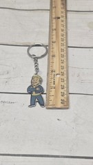 Fallout 4 Vault Boy Keychain Video Game Character Metal Enamel Keyring