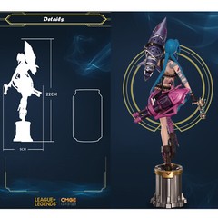 League of Legends LOL Jinx Pen Figure Model Riot Games Official Merchandise