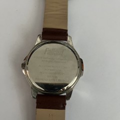 Fallout Vault Boy Analog Wristwatch Brown Strap Blue Dial 2018