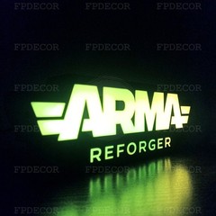 Arma Reforger RGB Gaming Lamp – LED Light Box for Streamer Setup, RGB, Gamer