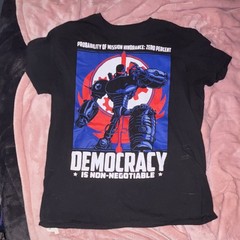 Bethesda Liberty Prime Fallout Loot Gaming Democracy Is Non-Negotiable Cotton M…