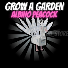 🔥ALBINO PEACOCK🔥GROW A GARDEN – CHEAP!⚡💸