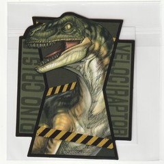 CAPCOM Kuji Dino Crisis Sticker Velociraptor 3″ F/S form Japan Official Dinosaur