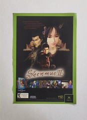 Shenmue II Original Xbox SEGA Ad Artwork Poster Promo Wall Art Ryo Hazuki