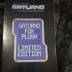 Rauw Alejandro- Saturno Fox Plush Limited Edition World Tour 2023