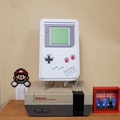 Gameboy neon LED sign w dimmer switch wall or easel display retro game room gift