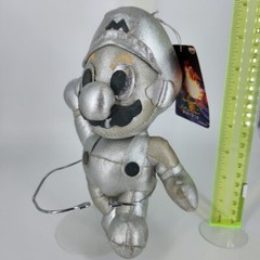 Super Mario 64 Plush 1996 BANPRESTO NINTENDO N64 Metal Mario VERY RARE TAGGED