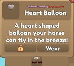 Wild Horse Islands Heart Balloon Accessory | Please Read Description