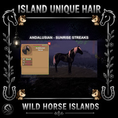 Wild Horse Islands – Andalusian Rcs Horse IUH Island Unique Hair Choose Hair