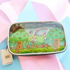 Nintendo Kirby 3 PC Cosmetic Makeup Bag Set NEW