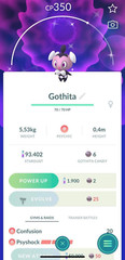 Shiny Gothita – TRADE 20kstardust – Registered shiny Gothita already require