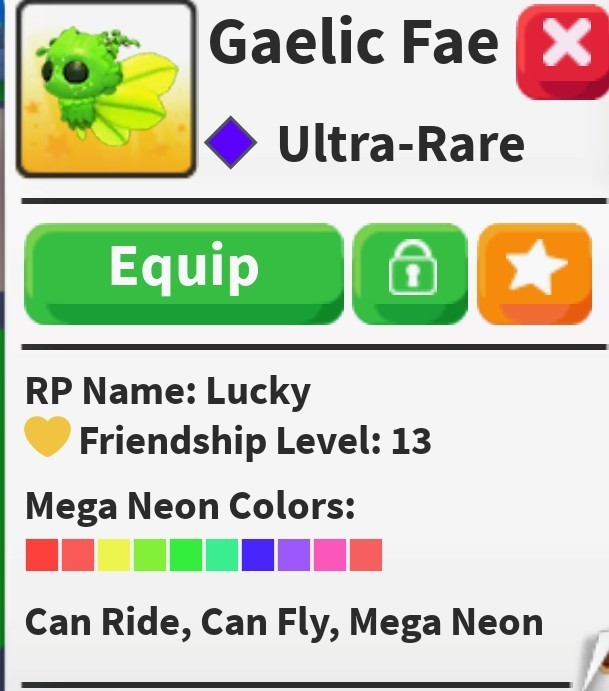 Mega Neon Gaelic Fae Super Fast Delivery Adopt Today