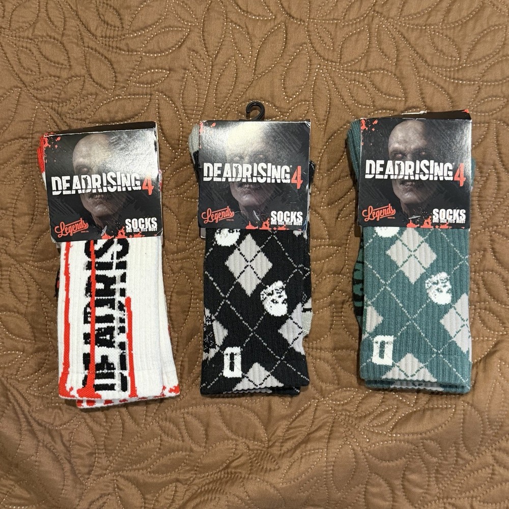 Dead Rising 4 Promo Sock Set (3) RARE
