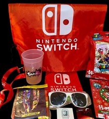 Nintendo Switch Promo Swag Bags: 20 Items Sunglasses Keychains Puzzles & More