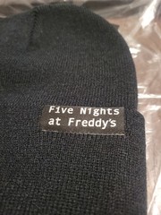New Five Nights At Freddy’s Security Beanie Embroidered FNAF Hot Topic NEW W/TAG