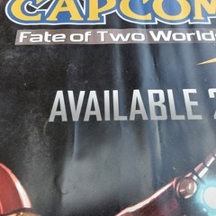 MARVEL VS CAPCOM 3 6×3 Promotional Banner Fate Of Two Worlds game