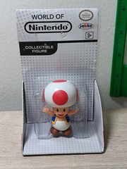 *FREE SHIP* 2.5″ TOAD Super Mario World of Nintendo Jakks Checklane