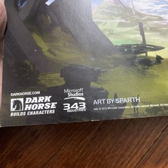 Halo 343 Promo Artwork Signed By SPARTH – RARE HTF Signature 2015 – X Box