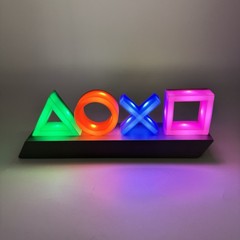 Paladone PlayStation Controller Icons LED Light Gaming Desk Lamp Battery USB PS