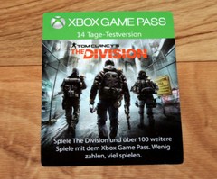 Xbox One Game Pass Card 14 Days Tom Clancy’s The Division Rare Gamescom 2018