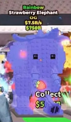 Rainbow Strawberry Elephant Base Steal A Brainrot (Not Modded/DM Before Purchase
