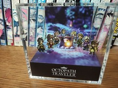 Octopath Traveller 1 Campfire Handmade Diorama – Retro Gaming Cube – Fanart