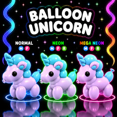 Balloon Unicorn ✨US Seller Adopt From Me Today✨
