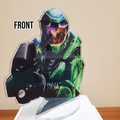 Master Chief acrylic standee 6×6 inches Halo display game room gift xbox retro
