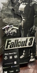 Fallout 3 PlayStation 3 Xbox 360 GameStop Promo Standee Banner Display Nintendo