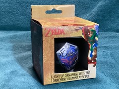 Legend of Zelda Hylian Shield Light Up Ornament LED GameStop Exclusive NIB-read
