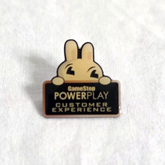Power Play Buck The Bunny GameStop Employees Only Promotional Pin Rare
