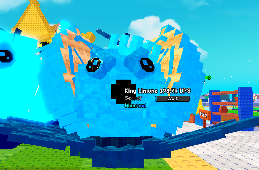 Plants VS Brainrots Diamond King Limone 200K Damage (No Buffs) 5.3KG