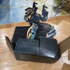 4.5 Foot Vintage Halo 2 Standee Large Store Display Xbox 2004 – Damage Check Pic