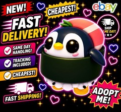 Sushi Penguin / All Variations! FR, NFR, MFR, Neon, Mega – Adopt From Me