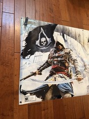 Assassins Creed IV Black Flag 36″ X 70″ Double Sided Vinyl Banner Display Sign