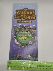 2005 Animal Crossing Wild World Nintendo DS Promo Brochure Fold Out Rare