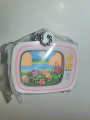 New 2025 Kirby Acrylic Charm Shaker Keyring Bandai Namco Gashapon shaking sound