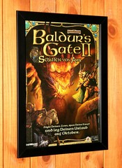 2000 Baldur’s Gate II 2 Shadows of Amn Old Promo Small Poster / Ad Art Framed