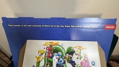 Super Mario Bros Wonder Horizontal Store Sign Header Display Shelf Nintendo Rare