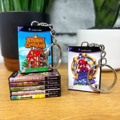 Mini Gamecube Game Case Keychains, Miniature Nintendo Cover Art, RetroGamer Gift