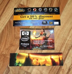 Ad Flyers from 2008 Paris Blizzard Worldwide Invitational Diablo Starcraft WOW