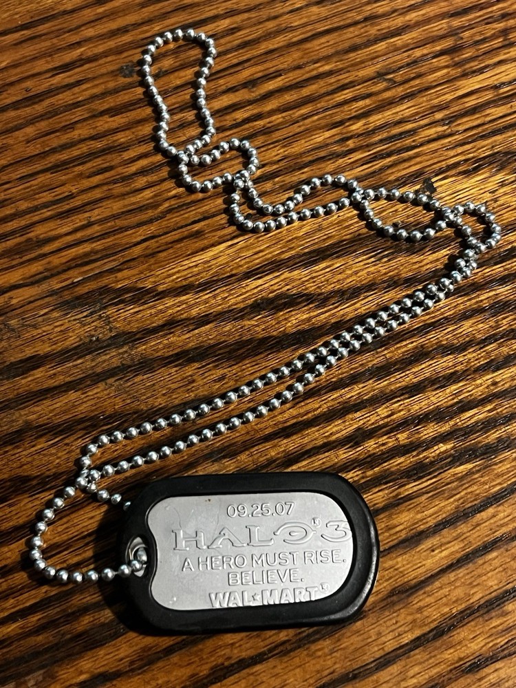Halo 3 Walmart Dog Tag 09.25.07 Promo “A Hero Must Rise”